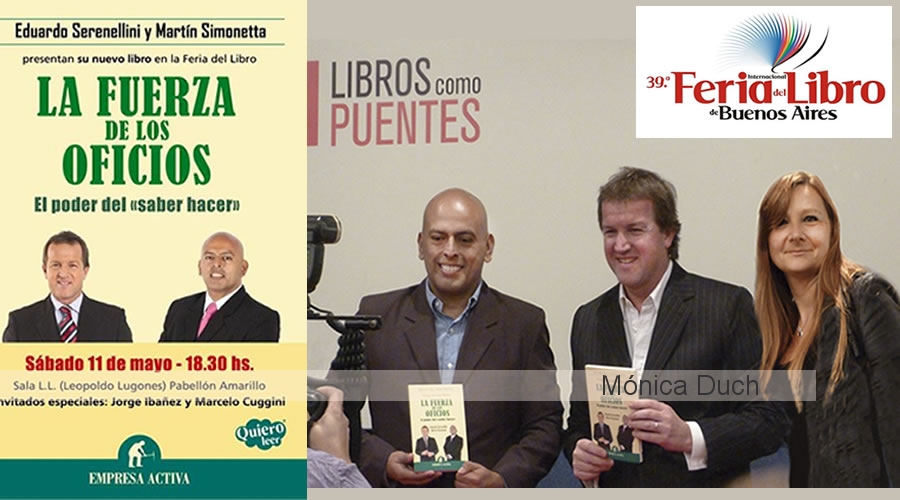 2013 MONICA DUCH  -CASO DE EXITO-  en el  LIBRO LA FUERZA DE LOS OFICIOS - FERIA DEL LIBRO